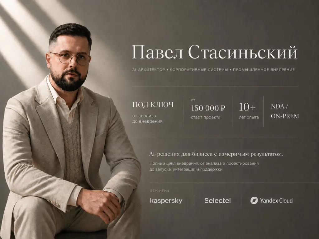 Павел Стасиньский — основатель Bober AI, AI-архитектор